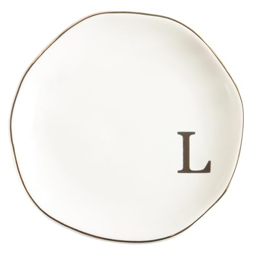 Personalized Ceramic Jewelry Tray Ring Dish - A Monogrammed 4.75"