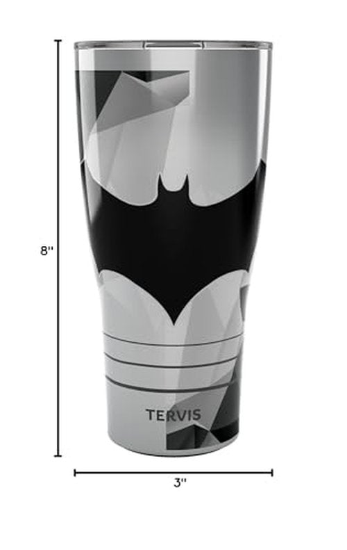 Tervis Traveler DC Comics Batman Lineage Triple Walled Insulated Tumbler Travel Cup Keeps Drinks Cold & Hot, 30oz, Stainless Steel