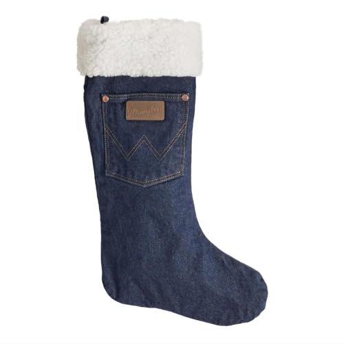 Wrangler Denim Christmas Stocking | Sherpa Cuff
