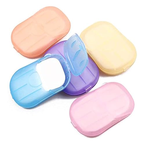 5 Boxes Hand Cleaner Fragrance Mini Color Soap Paper-100 Sheets Colorful Disposable Soap Paper for school Indoor,Outdoor,Travel,Camping Hiking£¬Foot and Hand Care, Outdoor Recreation,Personal Care