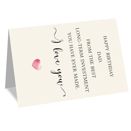 Funny Birthday Card for Dad - Witty Greeting Card from Son or Daughter