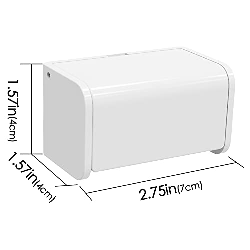 Linkidea Wall Mounted Toothbrush Holder with Cover - 2 Pack