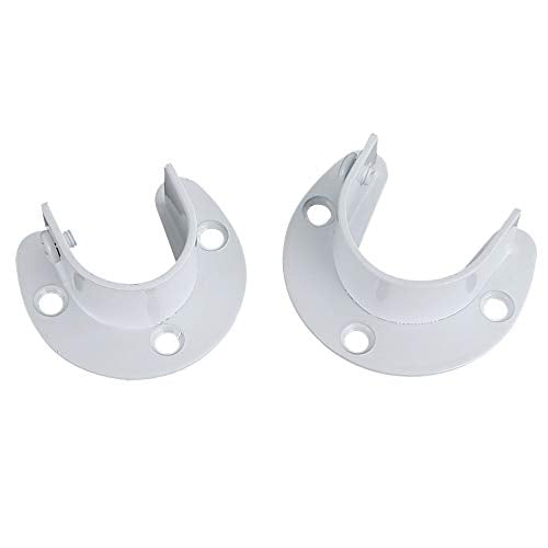 U-Shaped Shower Rod Holder Brackets - 4pcs Heavy Duty Stainless Steel