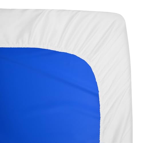 American Baby Company Fitted Nap Mat Sheet, 24" x 48" x 4", Snow White, 2-Pack