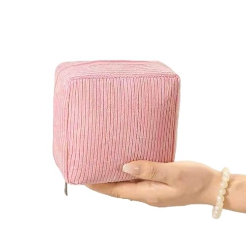 VCISPOK Corduroy Period Bag and Mini Makeup Pouch in Pink