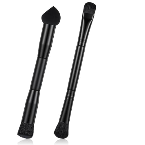 Dual Ended Hairline Powder Brush Set 2PCS Root Touch Up Sponge Tool