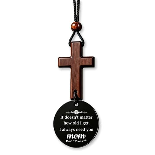 Cross Car Rear View Mirror Charm for Mom - Heartwarming Gift