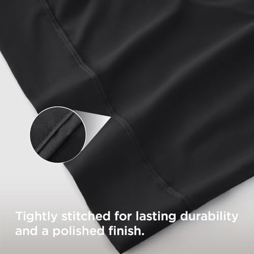 Bedsure King Size Pillowcase Set of 4 - Black Microfiber, 20x36