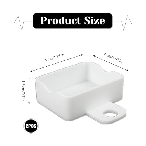 2-Pack Silicone Snack Bowls - Reusable Sauce Trays for On-the-Go