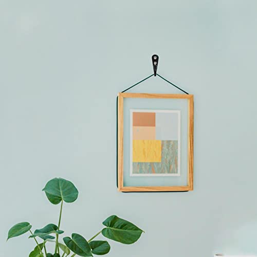 Lansonee 4 PCS Wall Mounted Coat Hooks Retro Copper Metal Robe Hooks