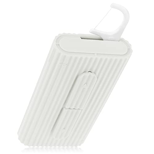 Automatic Dental Floss Pick Dispenser and Portable Travel Storage Case with 10 Refillable Floss Picks