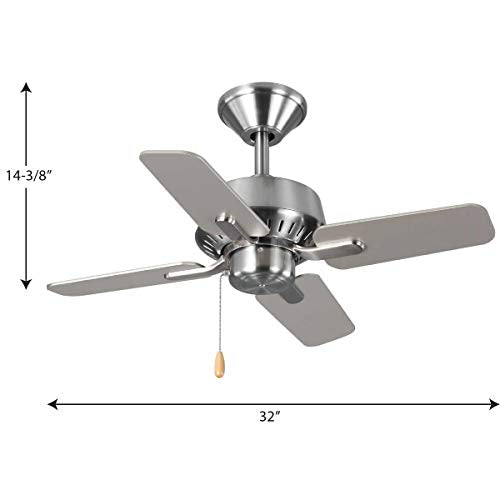 Progress Lighting Drift Collection 32'' Four-Blade Ceiling Fan