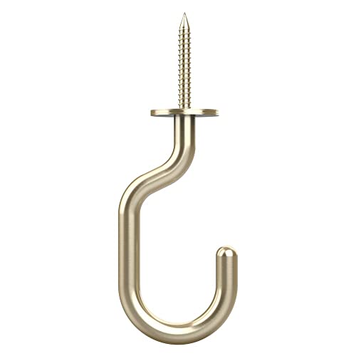 National Hardware Modern Ceiling J Hook 3-11/32 in Brushed Gold Pack of 1