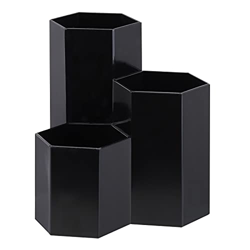 LoveBB 3-Slot Makeup Brush Holder - Durable Plastic Cosmetic Organizer