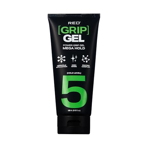 Red by Kiss Power Grip Gel - Mega Hold Edge Control & Curls, 5 oz