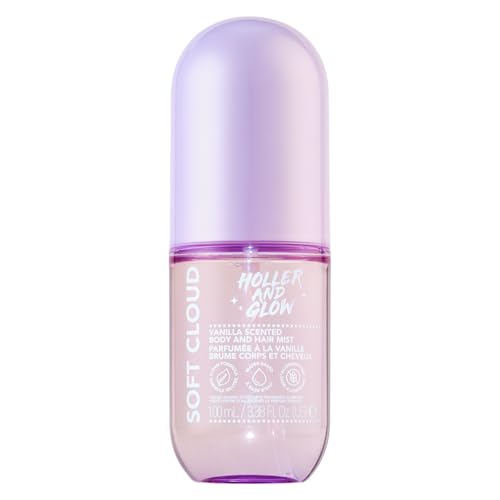 Holler Soft Cloud Vanilla Scented Body and Hair Mist 3.38 Fl Oz