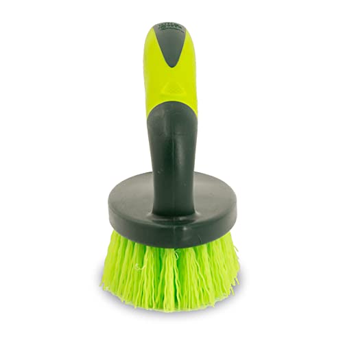 Pine-Sol Heavy Duty Scrub Brush with Comfort Grip - Iron Handle for All-Purpose Cleaning