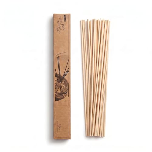 10-Inch Reed Diffuser Sticks - 25PCS Natural Rattan Refills