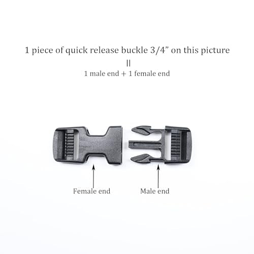 Heavy Duty Plastic Side Release Buckles Quick Release Snap Replacement Clips