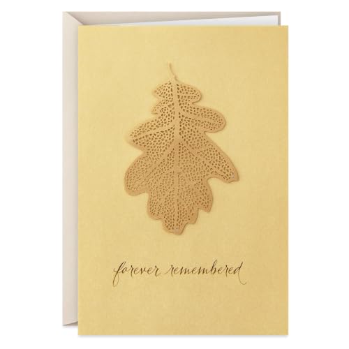 Hallmark Sympathy Card - Forever Remembered (White) - Thoughtful Condolence Note
