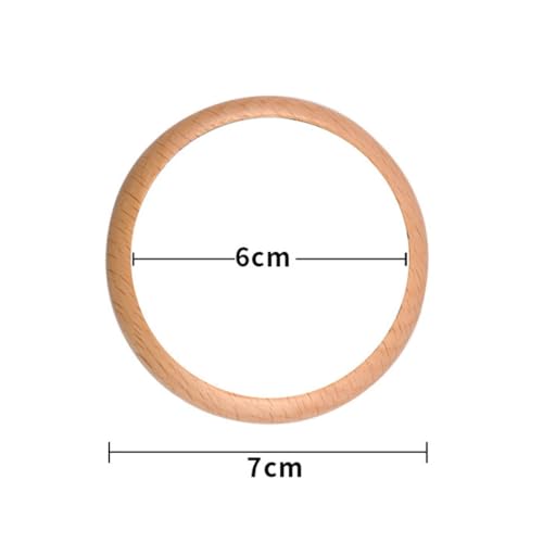 Mini Wooden Makeup Mirror Portable Round Cosmetic Compact Mirror for Purse