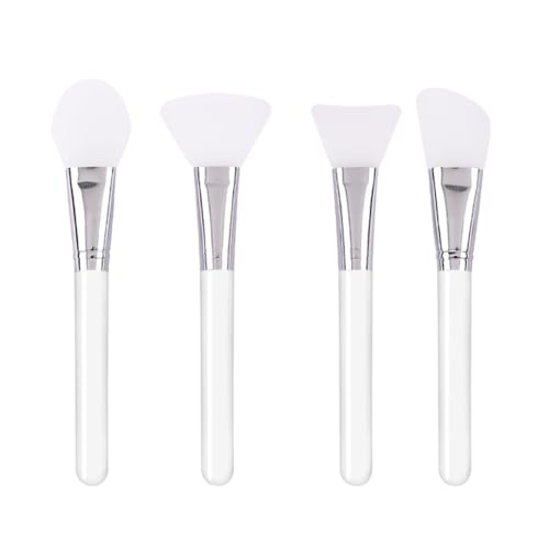TIKMOON Silicone Face Mask Brush Set, 4-Piece Facial Mud Mask Applicator