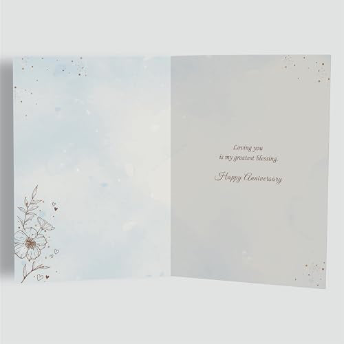 Tukora Husband Anniversary Card - Premium A5 Romantic Greeting Card