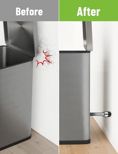 NiHome 2 PCS Stainless Steel Wall Protector for Trash Can
