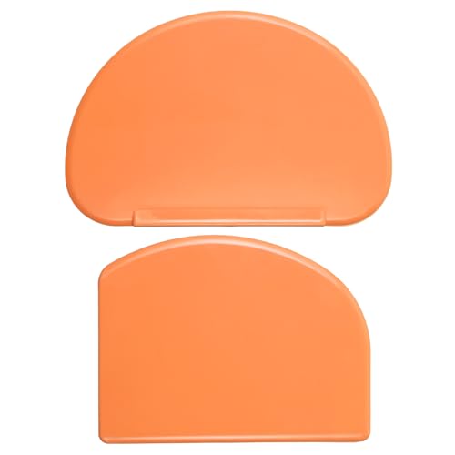 Silicone Bench Scrapers Set - 2PCS Flexible Dough Spatulas for Baking