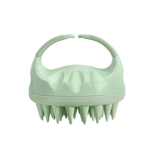 Yamrots Scalp Massager Shampoo Brush, Silicone Scalp Scrubber (Green)