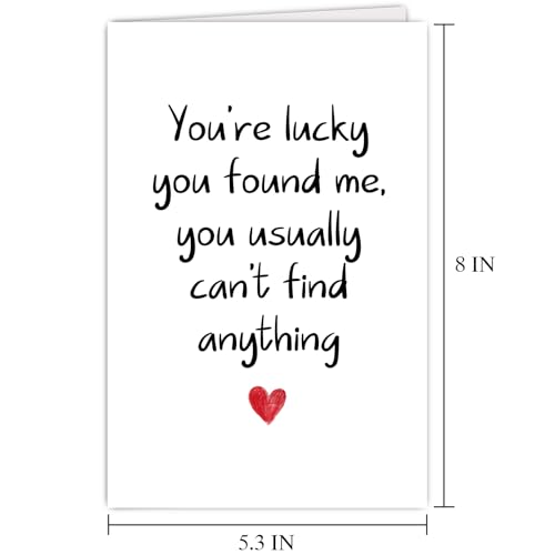 Funny Anniversary Card for Boyfriend or Girlfriend - 8x5.3in