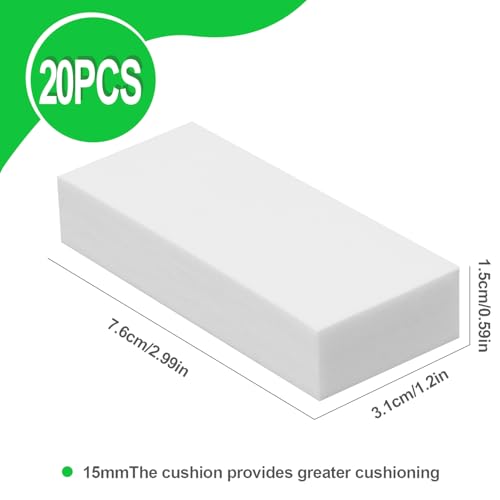 15mm EVA Foam Headboard Stoppers - 20 Pack Wall Protectors