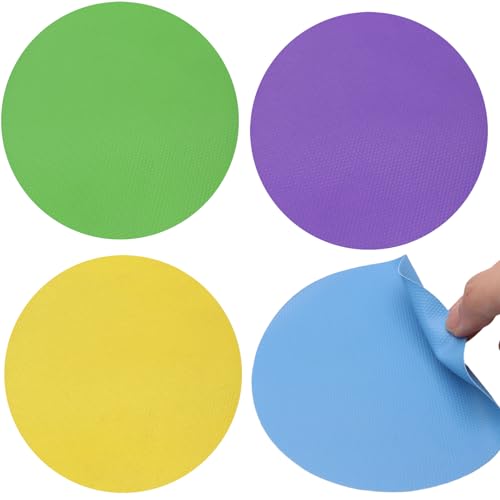 Litoexpe 4-Pack Round Rubber Jar Opener Pads - Non-Slip & Heat-Insulated