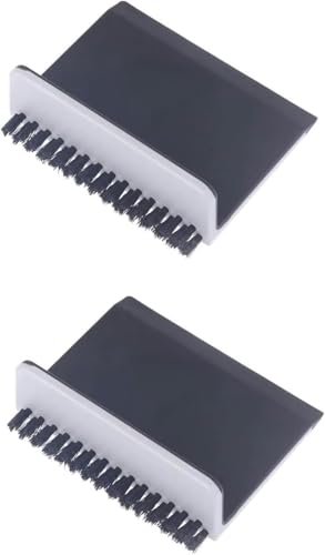 2-Pack Black Kitchen Sink Squeegee Cleaner & Countertop Brush