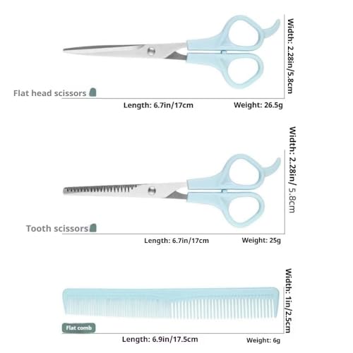 TIKMOON Professional 6.7-Inch Hair Cutting Shears and Thinning Scissors Kit