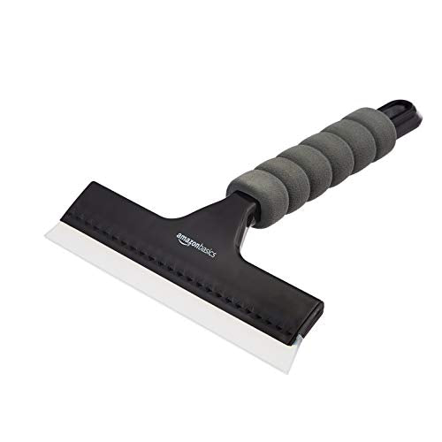 Amazon Basics 8-Inch Window Squeegee with Handle for Streak-Free Cleaning