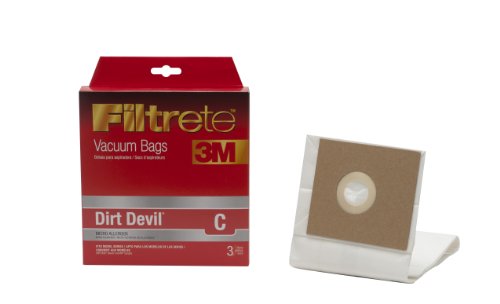 3M Filtrete Dirt Devil C Micro Allergen Vacuum Bags - 3 Pack