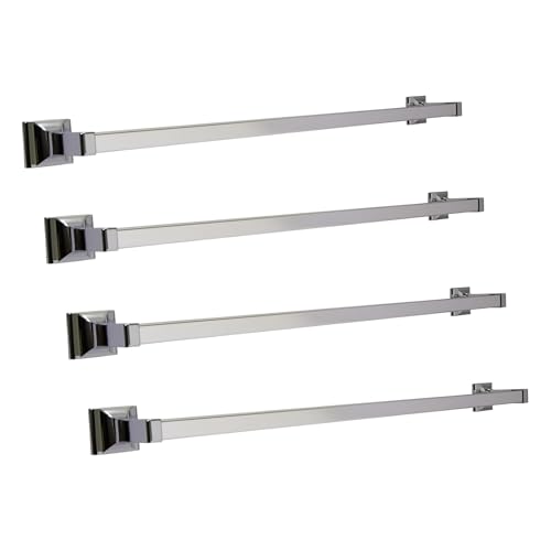 Design House Millbridge 18-Inch Towel Bar, Polished Chrome (Pack of 4)