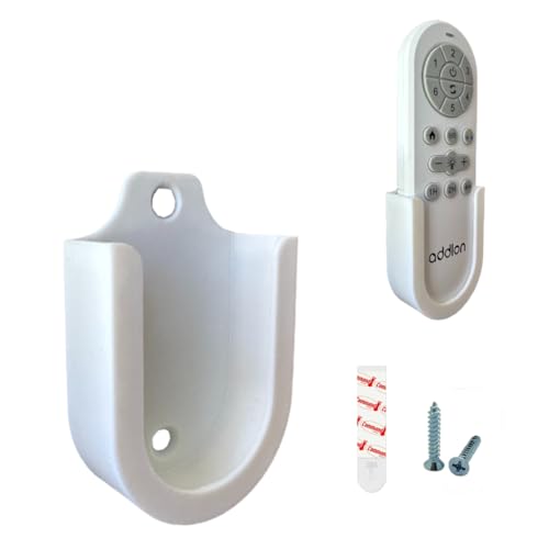 Ceiling Fan Remote Wall Mount Holder for Addlon, TCL, Amico - White