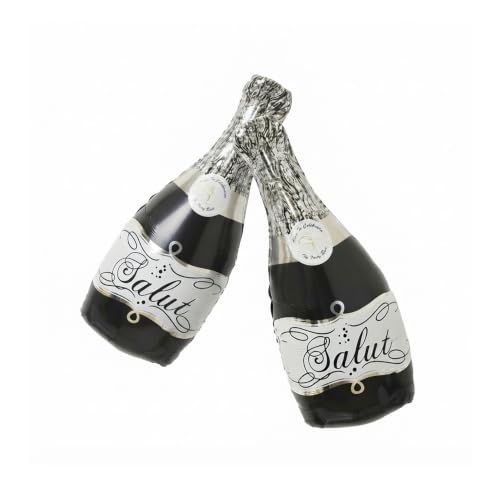 Black Champagne Bottle Foil Balloon 27 Inch Party Supplies