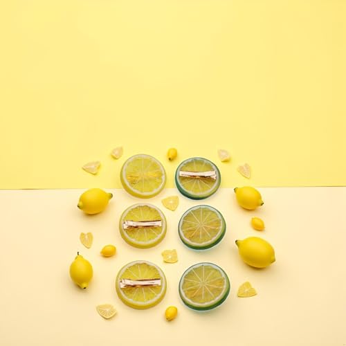6 Pcs Realistic Lemon Hair Clips Fruit Hair Barrettes for Girls