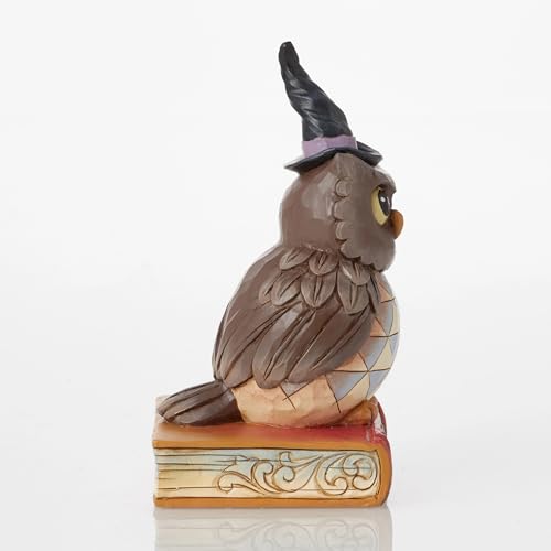 Enesco Jim Shore Heartwood Creek Halloween Owl Pint-Sized Figurine, 5.51 Inch, Multicolor