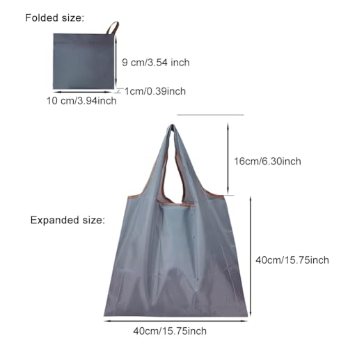 Reusable Grocery Bags 3 Pack - Foldable Nylon Shopping Totes