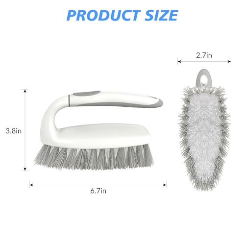 SetSail Heavy Duty Scrub Brush Set - 2 Pack with Non-Slip Grip