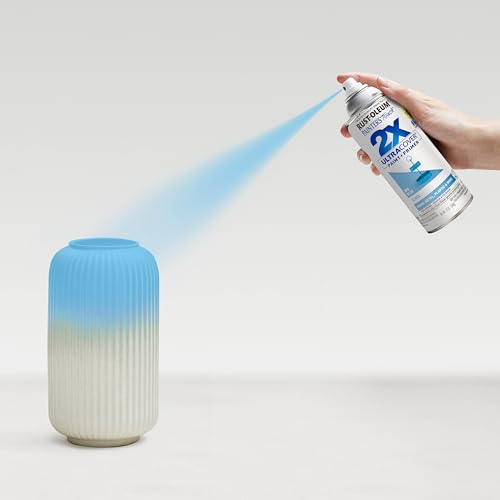 Rust-Oleum Painter's Touch 2X Ultra Cover Spray Paint, Spa Blue, 6 Pack