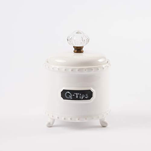 Mud Pie Small Circa Chalkboard Label Bath Canister