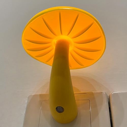 ZEZHOU Warm Yellow Mushroom Night Light - 2-Pack Plug-In Sensor Lamp