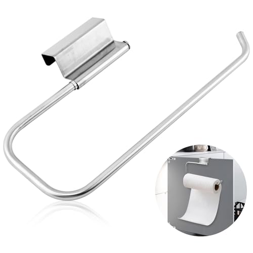 Anscuto Stainless Steel Over-the-Door Paper Towel Holder - Silver