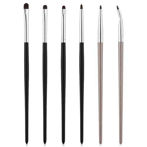 Tweruna 6 PCS Small Eyeshadow Brush Set, Mini Smudge & Detail Brushes
