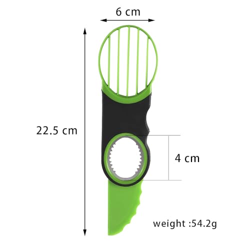 Stainless Steel Avocado Slicer, Corer & Paring Knife Set - 3-in-1 Kitchen Tool